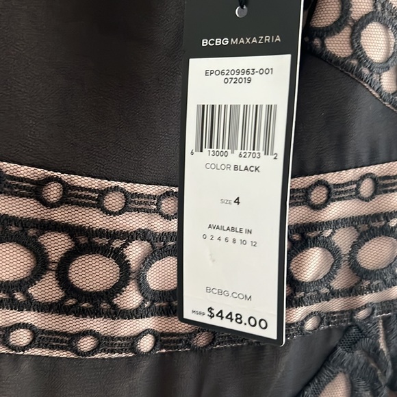 Bcbg maxazaria black dress size 4 - Picture 4 of 7